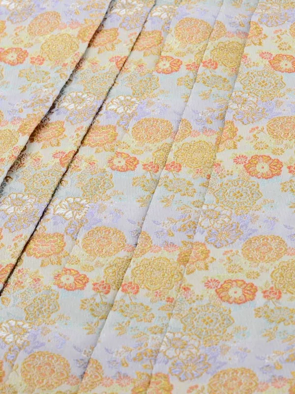 かんたん七五三 5歳男袴 薄群青色 鶴 竹 葵