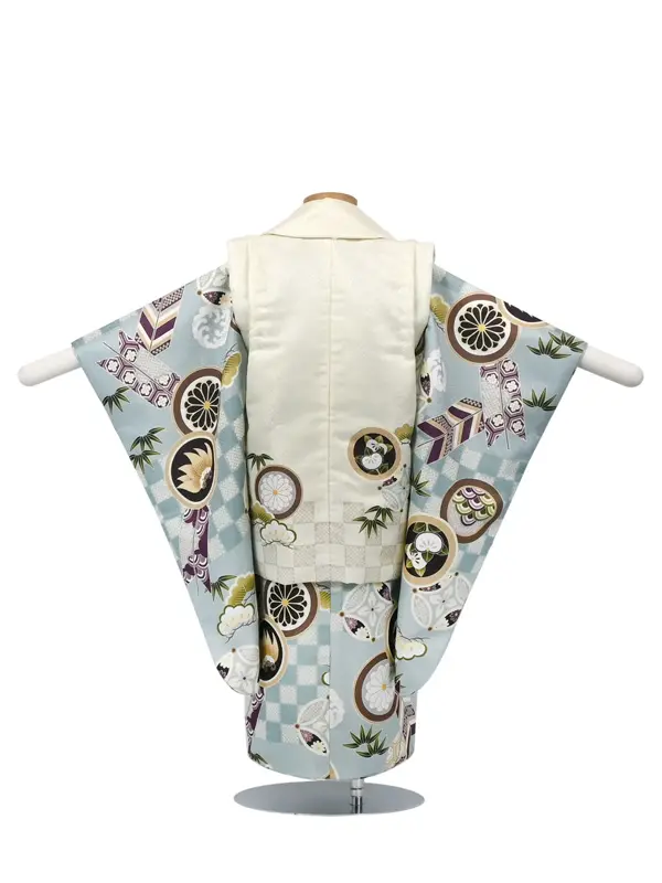 七五三 3歳被布 ﾚﾝﾀﾙ 兜 ｱｲﾎﾞﾘｰ/ 古典縁起柄