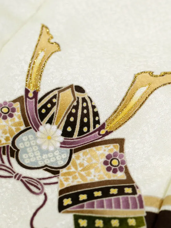 七五三 3歳被布 ﾚﾝﾀﾙ 兜 ｱｲﾎﾞﾘｰ/ 古典縁起柄