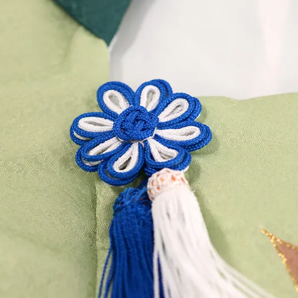 七五三 3歳被布 ﾚﾝﾀﾙ 緑/黒 かぶと 龍