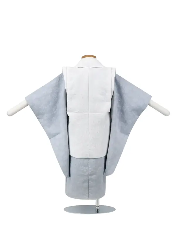 七五三 2歳女児 レンタル 被布 花レース 白×水色