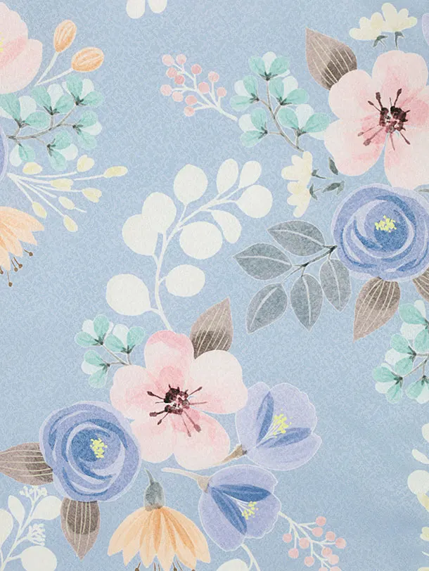 七五三 3歳女児 レンタル 被布 水彩花 金刺繍 緑 水色