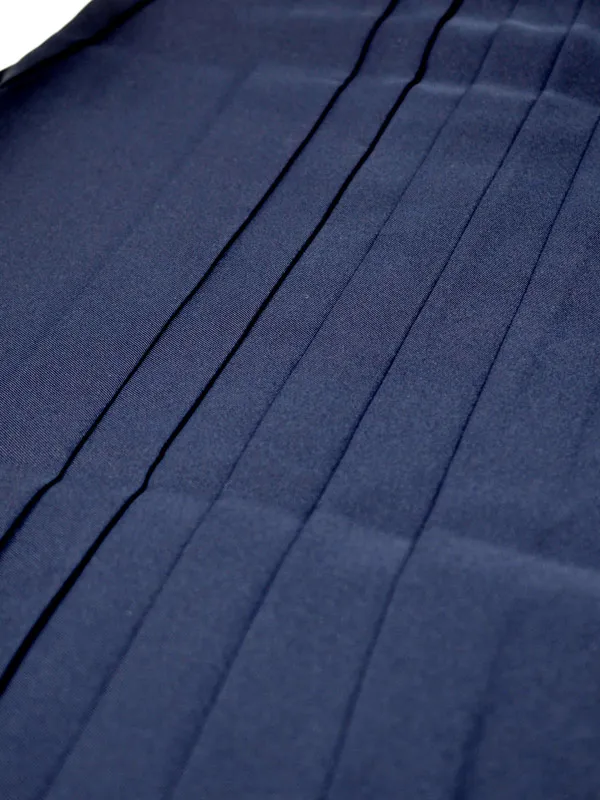 女児袴レンタル 7歳女袴 白 ネイビー 牡丹 絵羽柄/紺袴