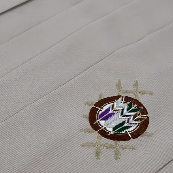 かんたん着付 卒業式袴 小学男子 022 ｱｲﾎﾞﾘｰ×ｸﾞﾚｰｼﾞｭ 紋付