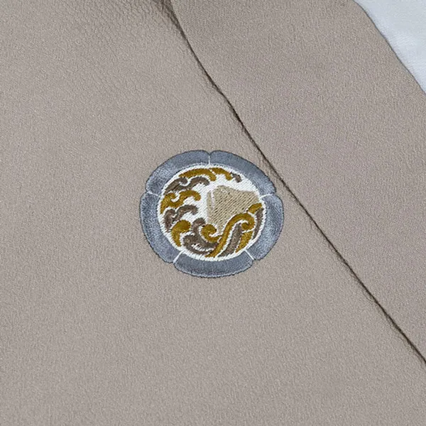 かんたん着付 卒業式袴 小学男子 023 ｸﾞﾚｰｼﾞｭ×ｱｲﾎﾞﾘｰ 紋付