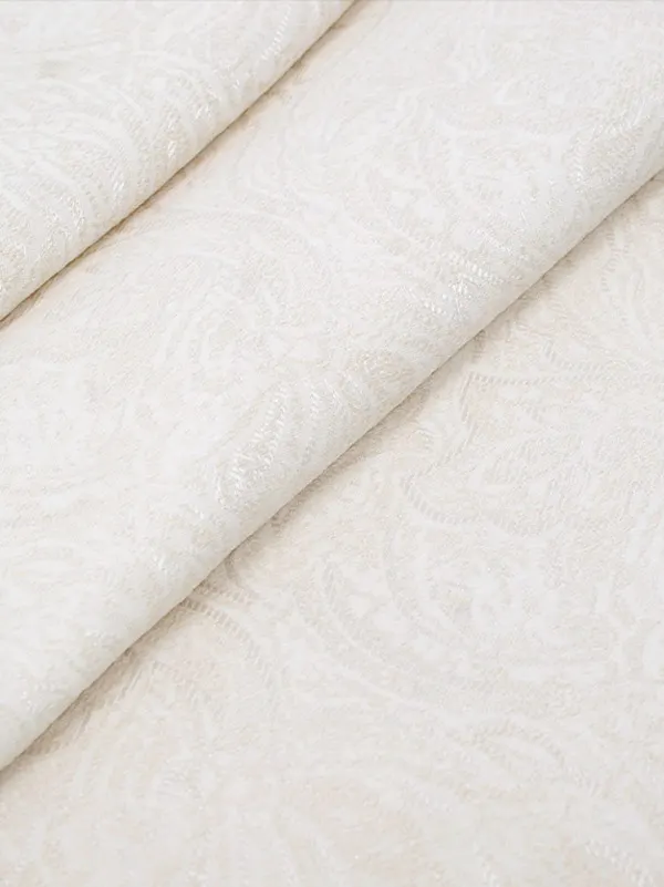 かんたん着付 卒業式袴 小学男子 028 ｵﾌ白 ペイズリー風 青袴