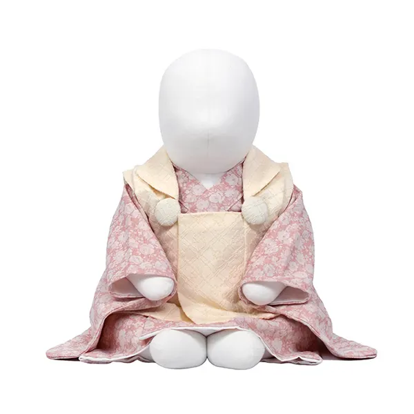 女児(100日～) 白/ﾋﾟﾝｸ ﾚｰｽ 薔薇 ｾﾊﾟﾚｰﾄ