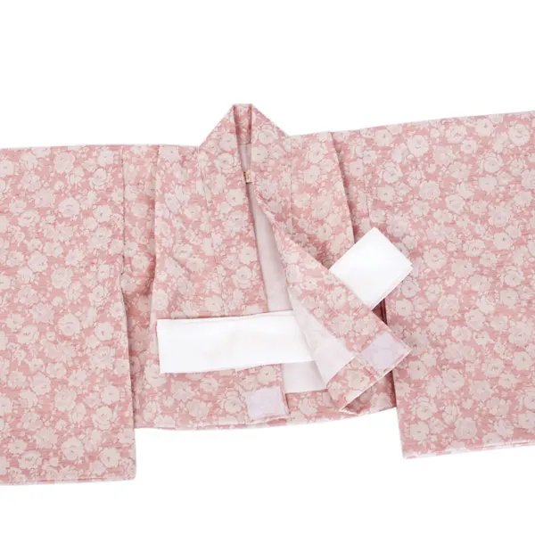 女児(100日～) 白/ﾋﾟﾝｸ ﾚｰｽ 薔薇 ｾﾊﾟﾚｰﾄ