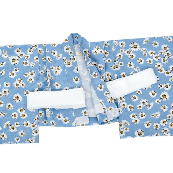 女児(100日～)ﾚﾓﾝｲｴﾛｰ/白ﾍﾞｰｼﾞｭ ﾏｰｶﾞﾚｯﾄ小花ｾﾊﾟﾚｰﾄ