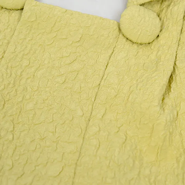 女児ベビー (100日～) ﾚﾓﾝｲｴﾛｰ/薄ｸﾞﾚｰ白アニマル柄ｾﾊﾟﾚｰﾄ