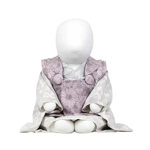 女児 ベビー(100日～)ﾋﾟﾝｸ 線画花/薄ｸﾞﾚｰ白アニマル柄ｾﾊﾟﾚｰﾄ