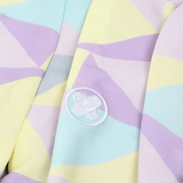 男児1歳前後ﾍﾞﾋﾞｰ066羽織袴ｽﾐﾚ色幾何学模様 ﾂｲｰﾄﾞ調袴ｾﾊﾟﾚｰﾄ