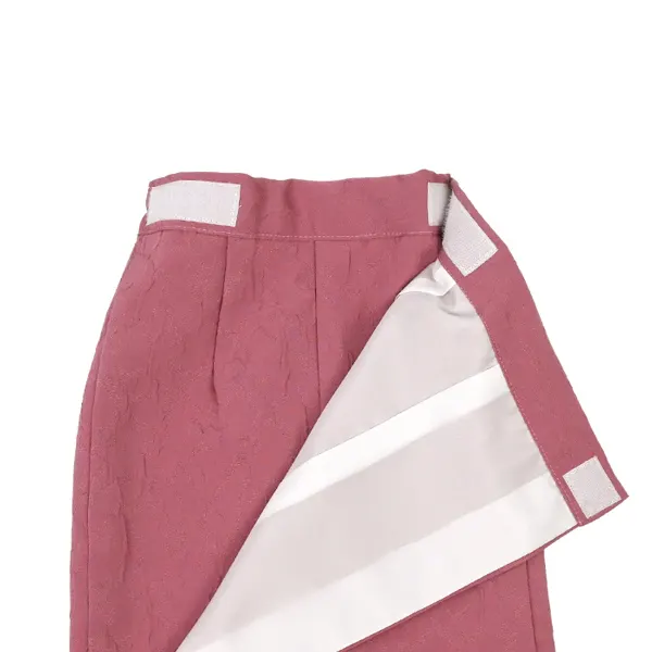 女児 (1歳前後) ベビー着物 082 ピンク オフ白 二部式被布