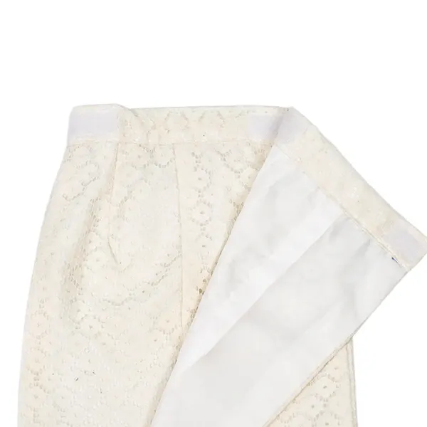 女児 (1歳前後) ベビー着物 087 オフ白 白レース 二部式被布