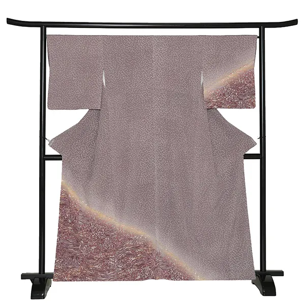 【正絹】訪問着レンタル/紫 Y040（67）