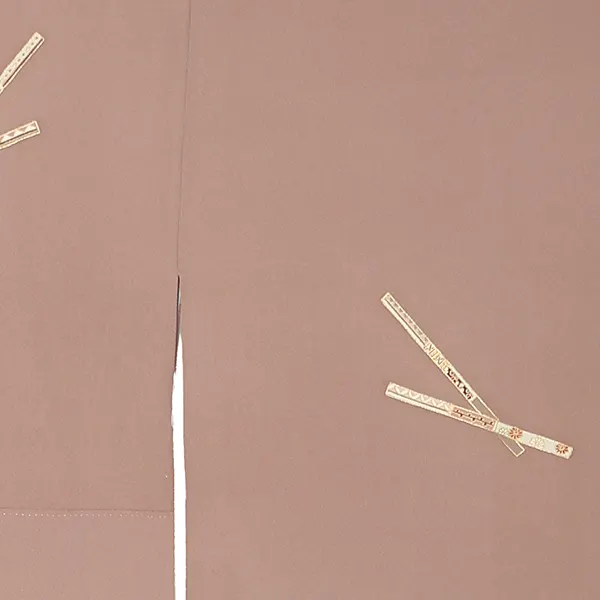 【正絹】訪問着レンタル/くすみ紫 短冊 Y055