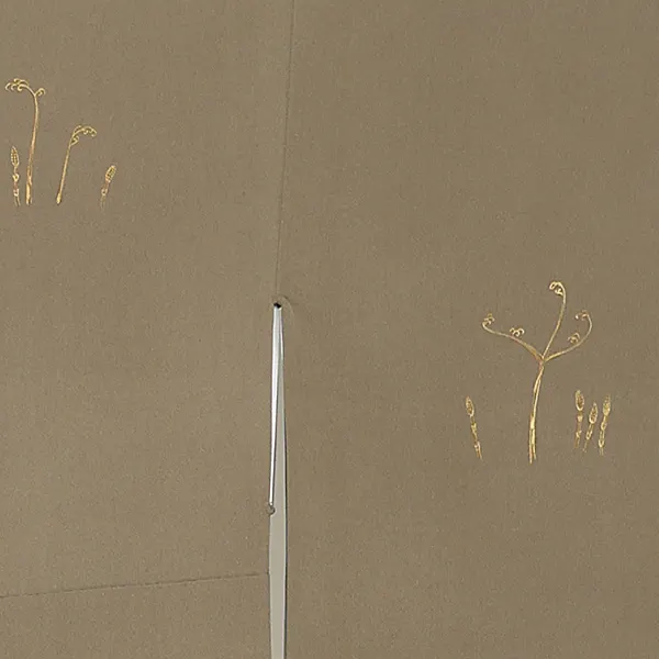 【正絹】訪問着レンタル/茶色 流水 つくし Y060（66）