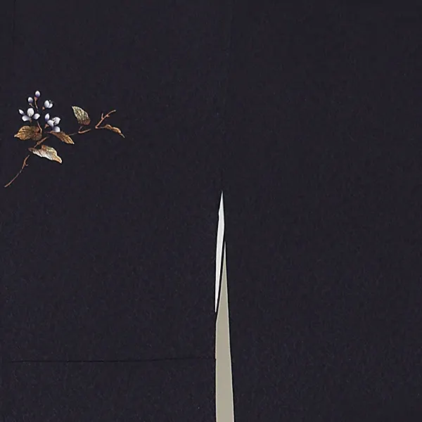 【正絹】訪問着レンタル/紺 Y066（69）