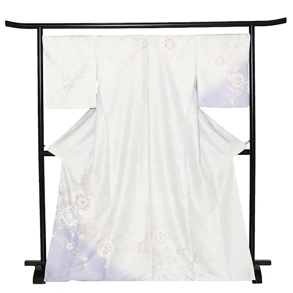 訪問着レンタル/式部浪漫 グレー 桜 Z270