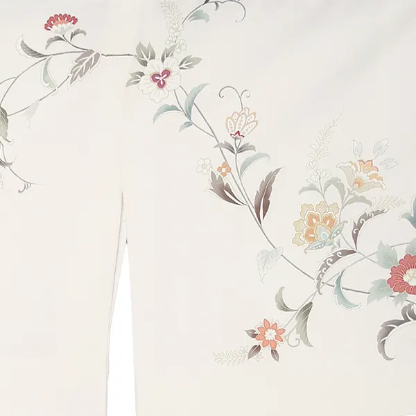 訪問着レンタル/白 唐花 Z294