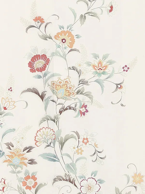 訪問着レンタル/白 唐花 Z294