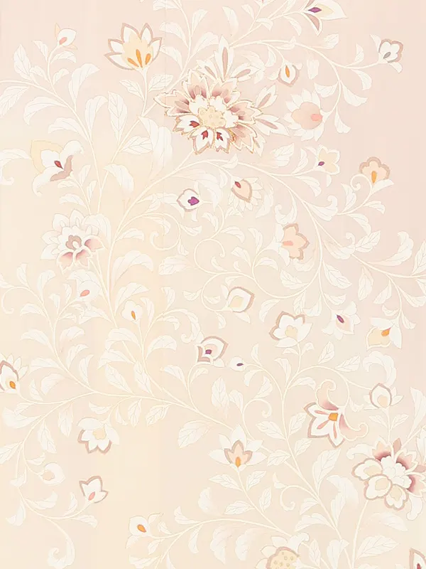 【正絹】訪問着レンタル/ピンク 四季花 Z307