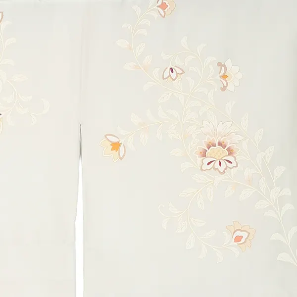 【正絹】訪問着レンタル/グレー 四季花 Z314