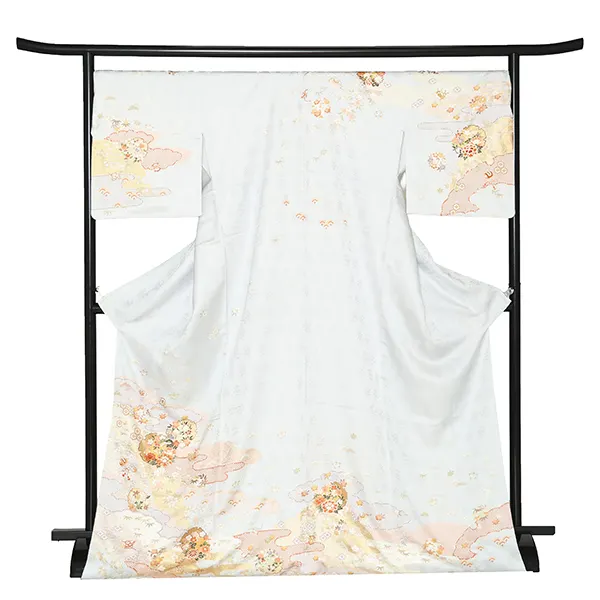 【正絹 トールサイズ】訪問着レンタル/水色 宝尽くし Z333（72）