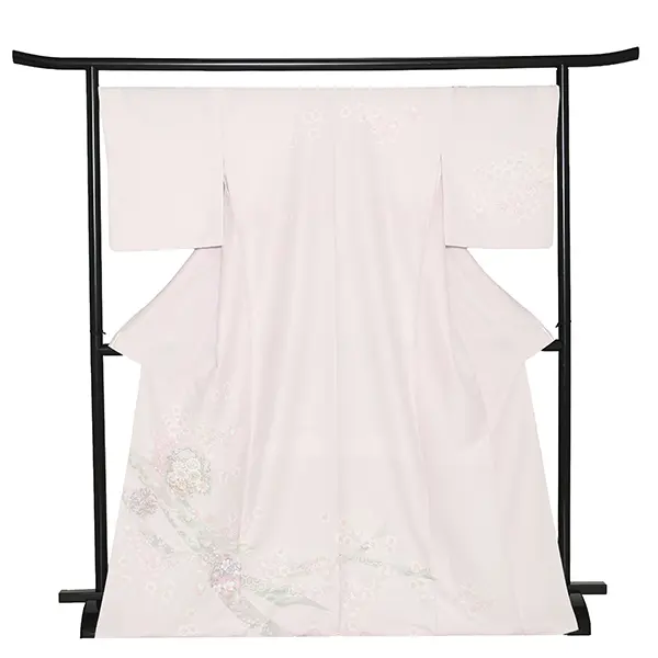 訪問着レンタル/式部浪漫 薄ピンク 桜橘七宝 Z378