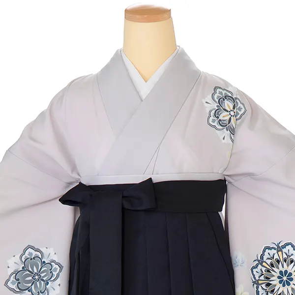 先生,教員向け 訪問着袴 薄紫 宝相華／黒袴 W193