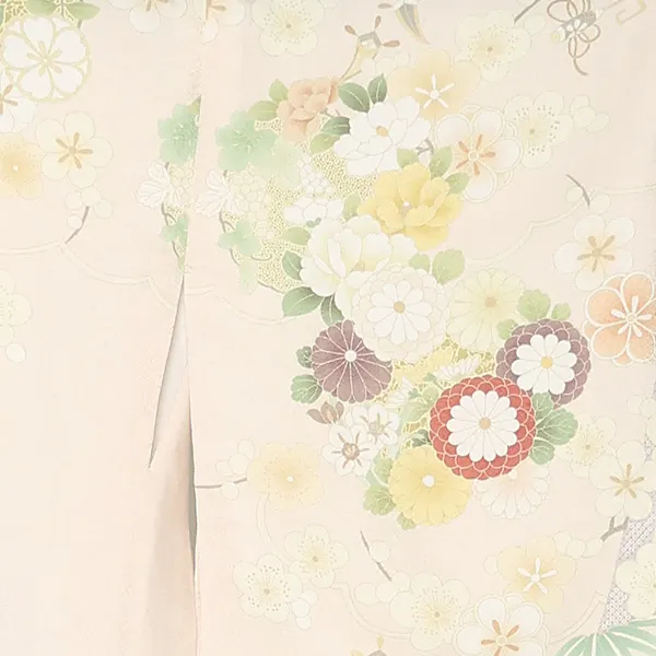 先生,教員向け 訪問着袴 ピンク／紺袴 W228