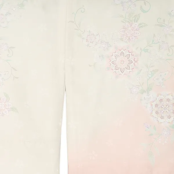 先生,教員向け 訪問着袴 ベージュ／紺袴 W231