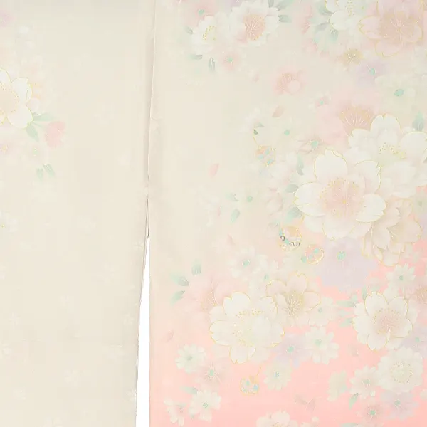 先生,教員向け 訪問着袴 ベージュ／紺袴 W269