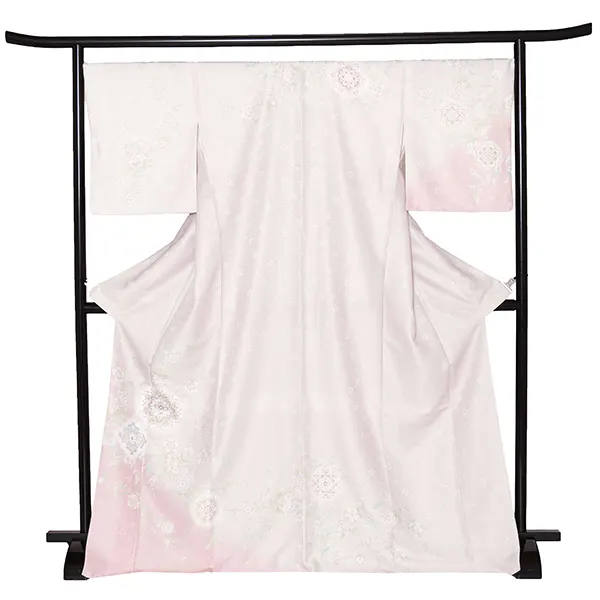 先生,教員向け 訪問着袴 ピンク／紺袴 W271