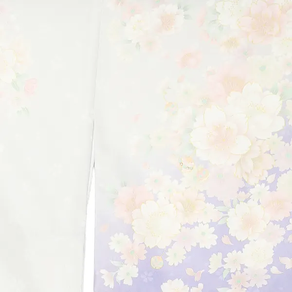先生,教員向け 訪問着袴 グレー／茶袴 W273
