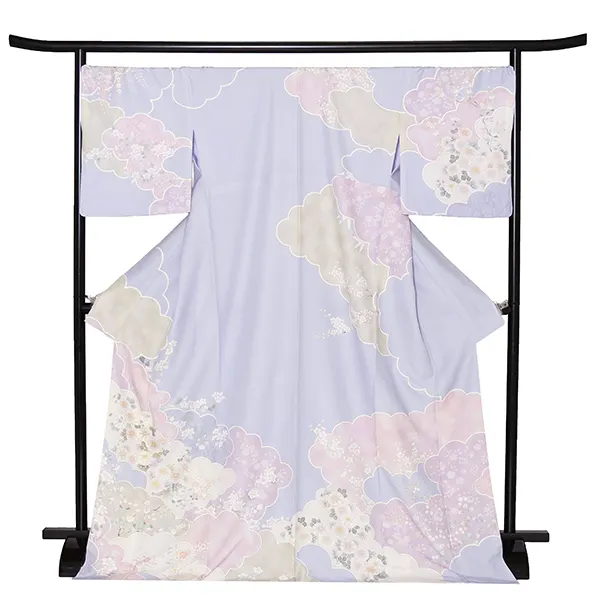 先生,教員向け 訪問着袴 紫／茶袴 W280