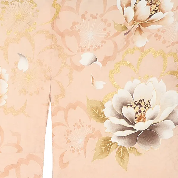 先生,教員向け 訪問着袴 ピンク／黒袴 W298