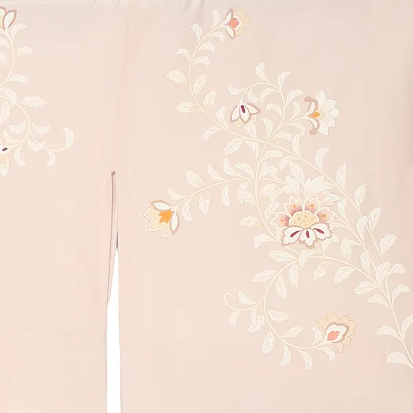 【正絹】先生,教員向け 訪問着袴 ピンク／茶袴 W307