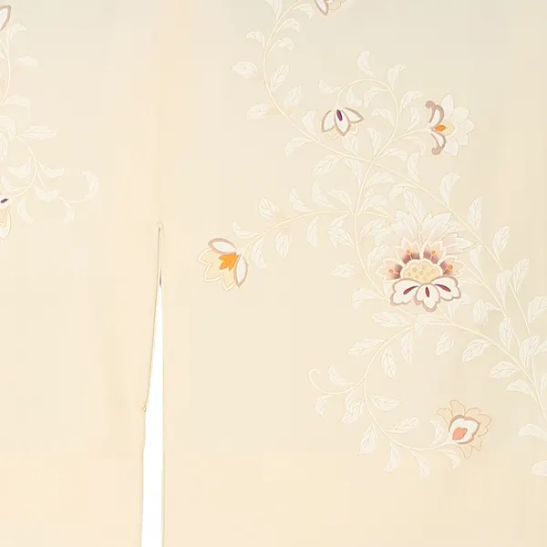 【正絹】先生,教員向け 訪問着袴 ベージュ／紺袴 W311