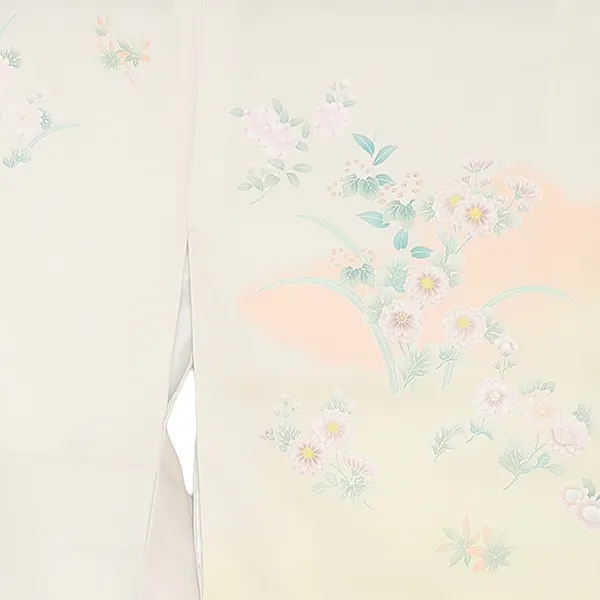 先生,教員向け 訪問着袴 グレー／紺袴 W377