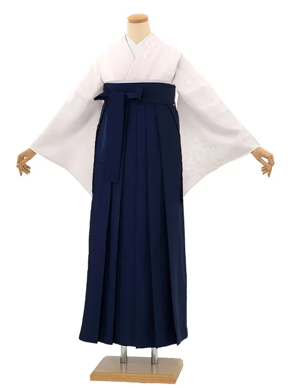 先生,教員向け 訪問着袴 ピンク／紺袴 W378