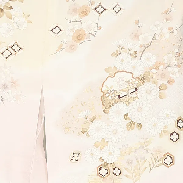 先生,教員向け 訪問着袴 ピンク／紺袴 W386