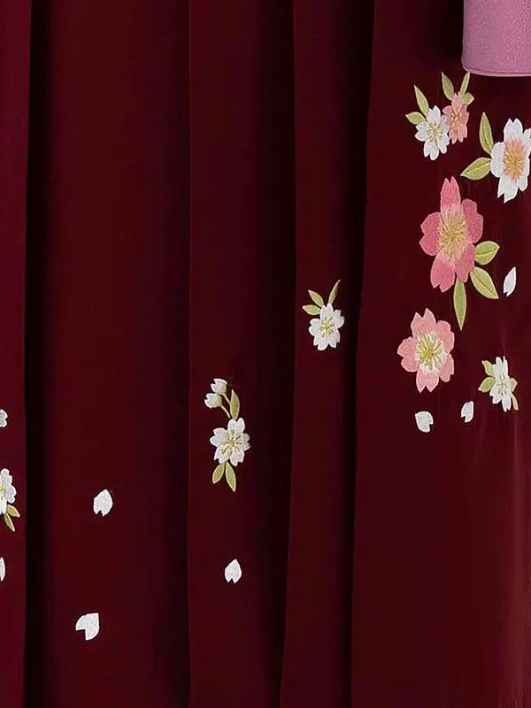 卒業式女性袴 紫/赤刺繍袴 Z980 (66)