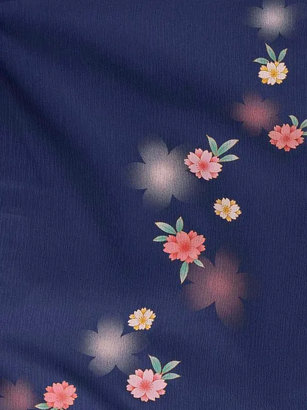 卒業式女性袴 青/赤小桜刺繍袴 Z983 (67)