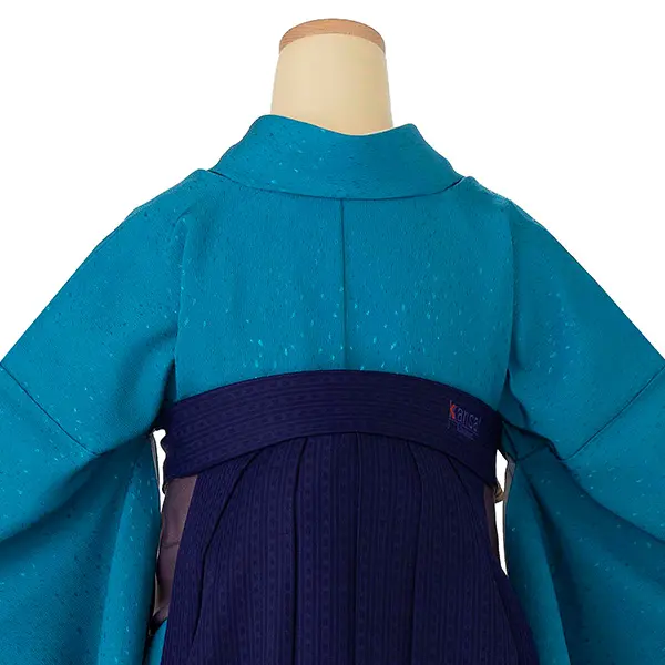 卒業式女性袴 水色/紺無地袴 Z986 (68)