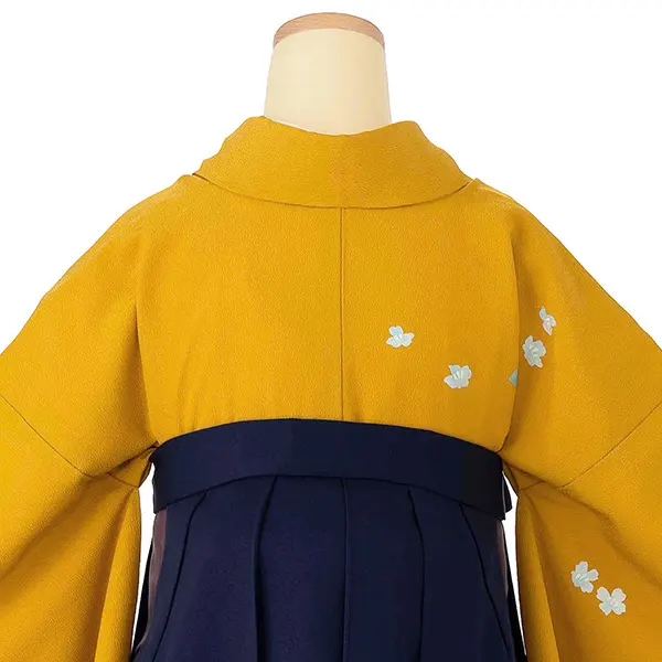 卒業式女性袴 からし/青刺繍袴 Z987 (68)