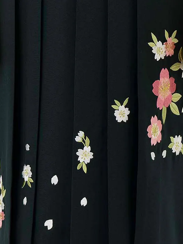 卒業式女性袴 黄色/緑 Z990 (66)