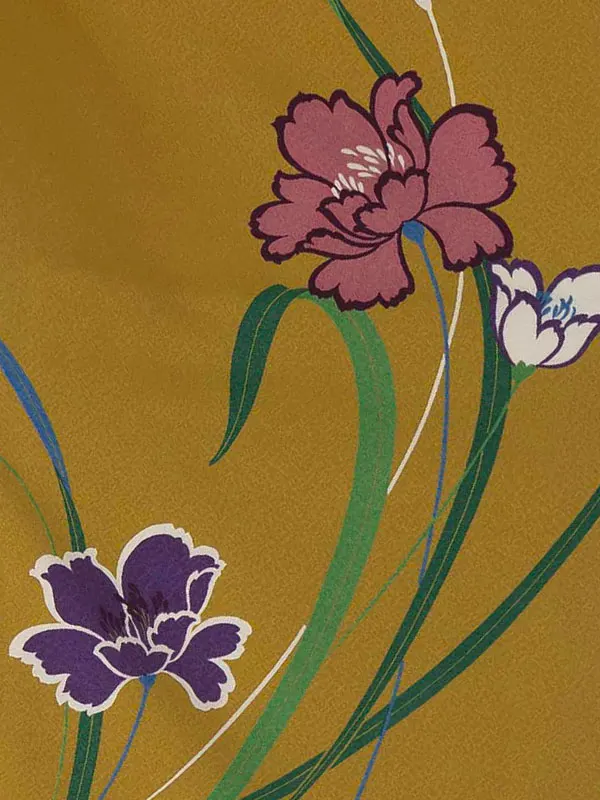 卒業式女性袴 からし/緑 Z992 (68)