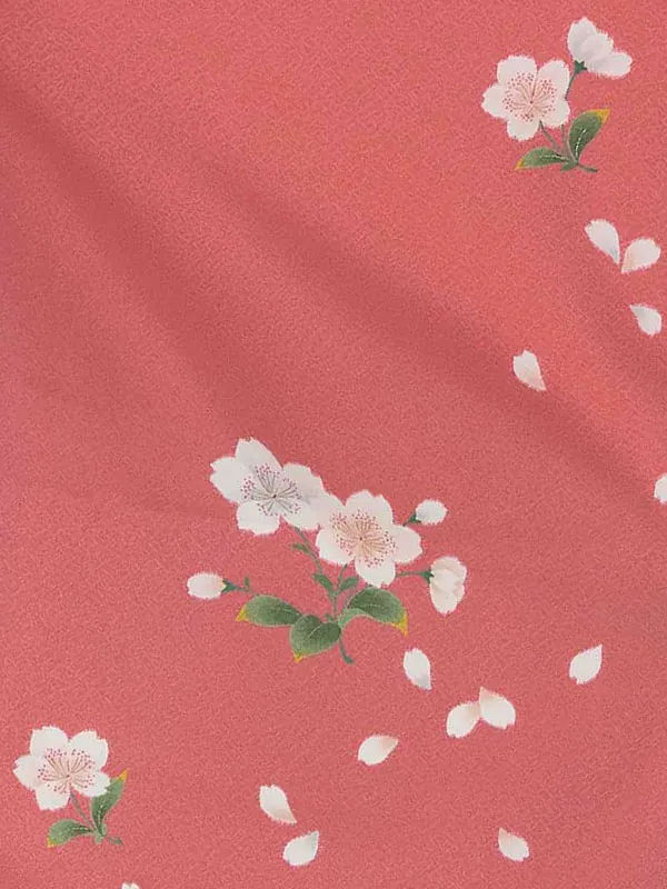 卒業式女性袴 ピンク桜/黒無地袴 Z995 (68)