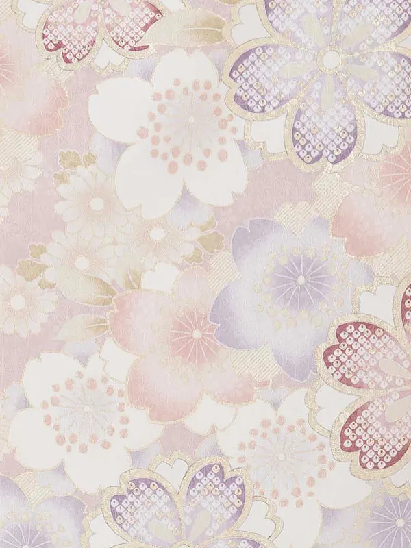 お宮参り女の子 産着レンタル／ピンク 金彩桜 Z251